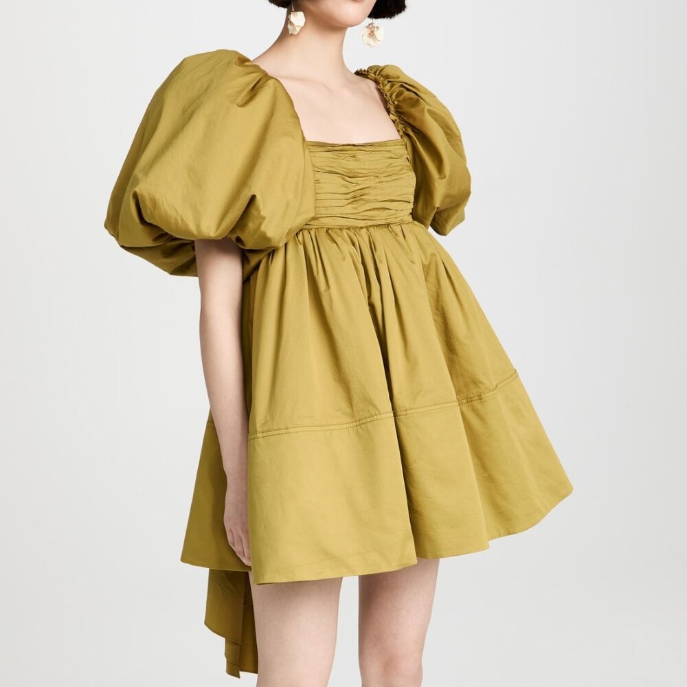 Aje Casabianca Puff Sleeve Dress